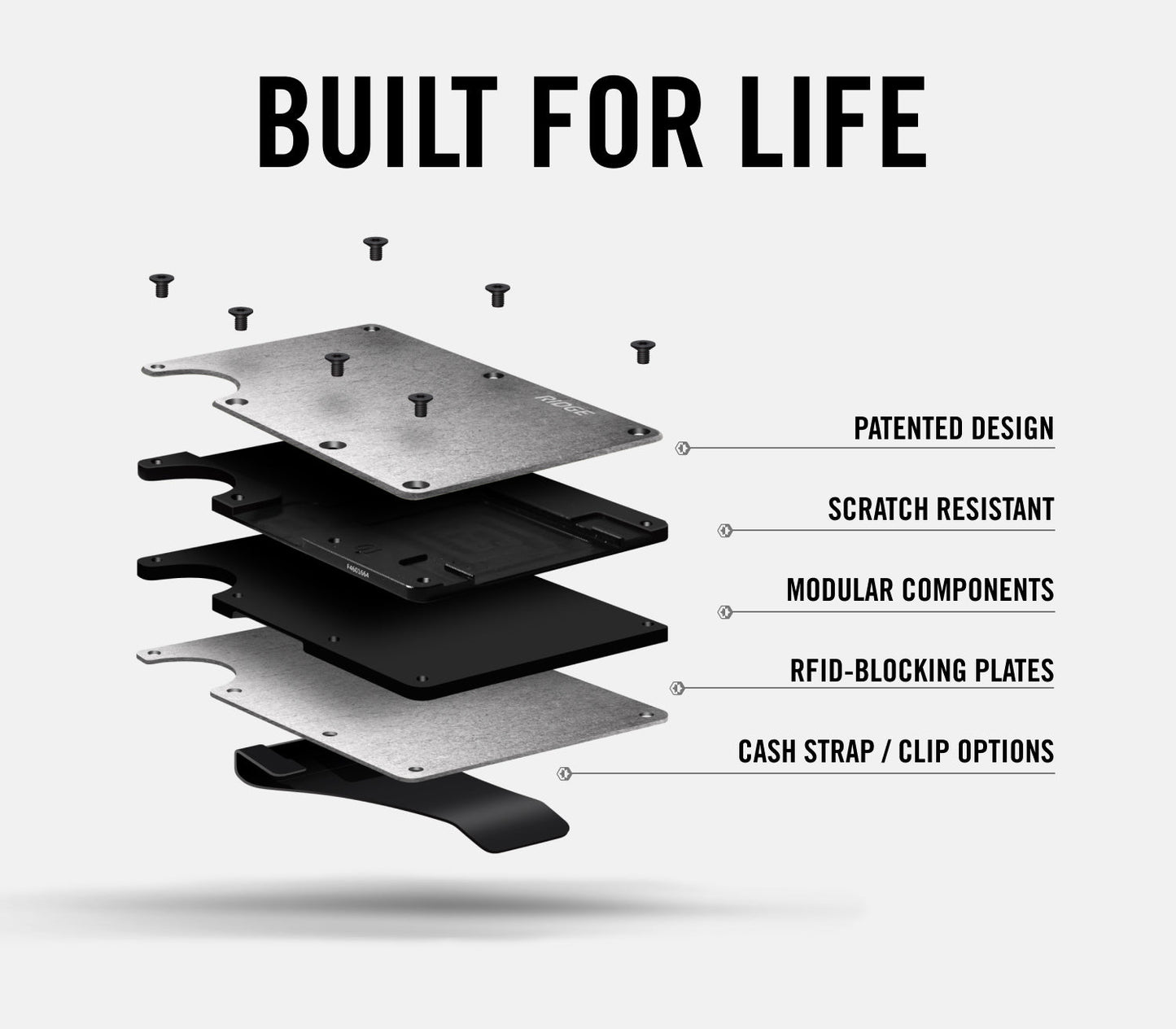 Ridge Wallet - Carbon Fiber 3k